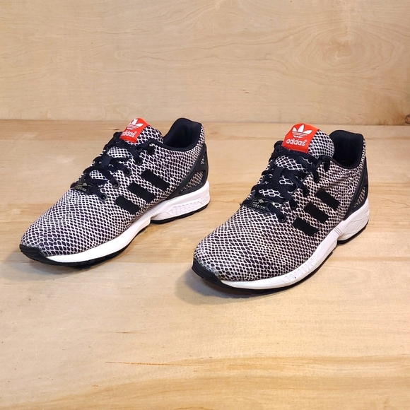 Adidas ZX Flux Torsion Black White Athletic Men's Shoes - Picture 4 of 10